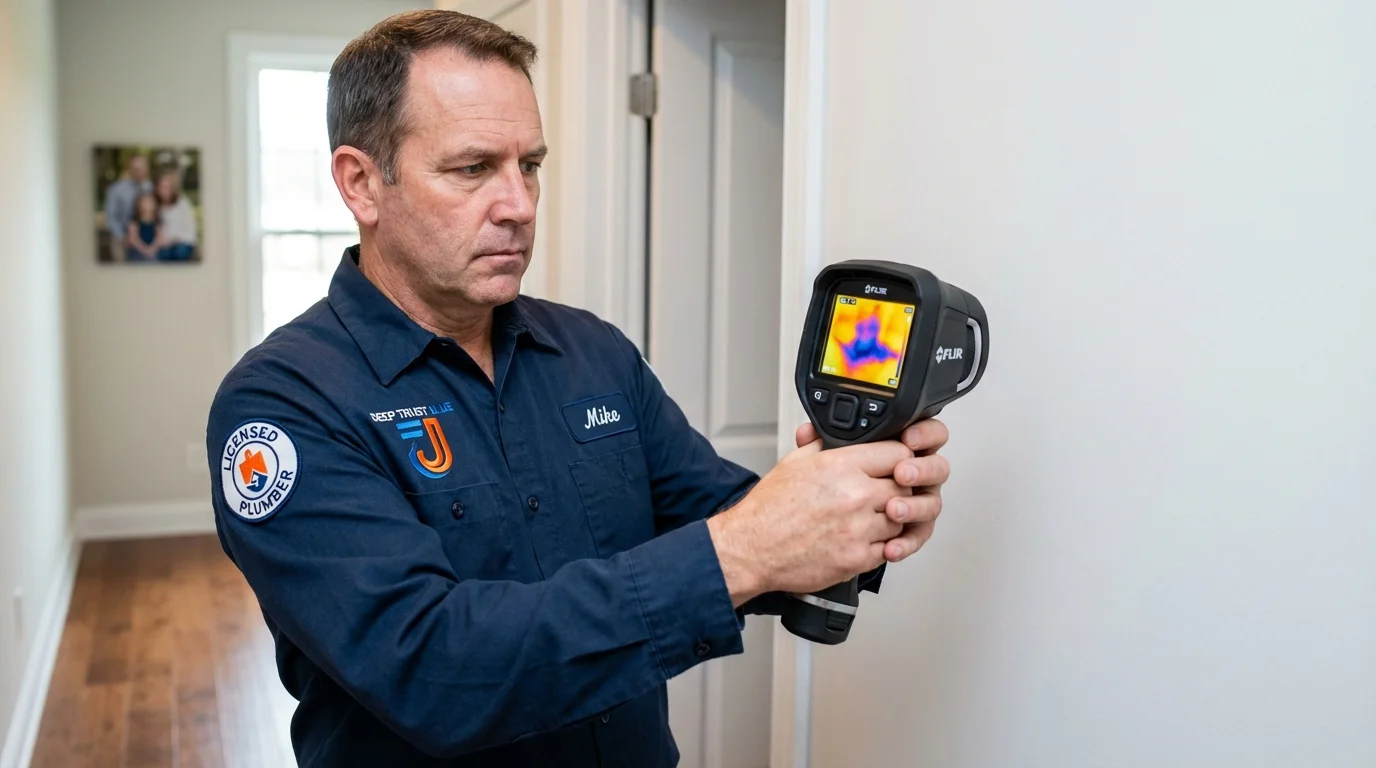 Thermal imaging leak detection by Johns Plumbing LLC in Mosheim